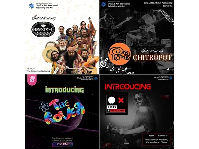 Social Media Post | Musical Segment Announcements canva design event promotion graphic design poster design social media content