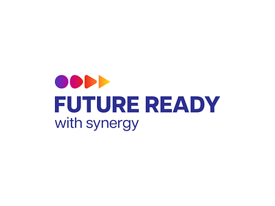 Future Ready with Synergy logotype branding design graphic graphic design illustrator logo type typo vector