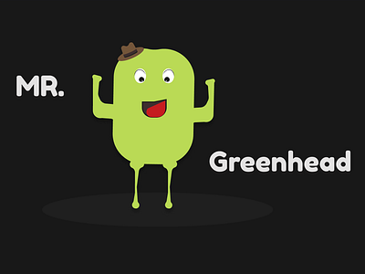 Meet Mr. Greenhead 🌱 - A Playful and Bold Character Design branding cartoon character design dribbble graphic design illustration vector