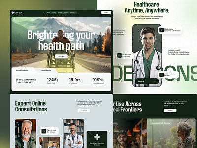 Healthcare website design landing page medical ui web web design webdesign website