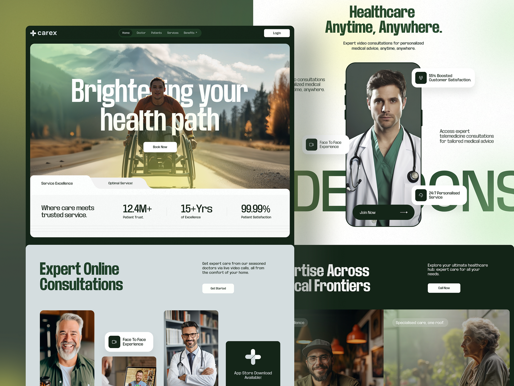 Example of Website UI Design (3 Pages)