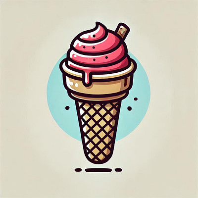 Ice-cream Illustration / logo