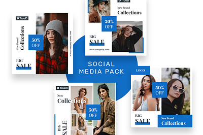 Social Media Marketing Shopping Pack banner big sale design facebook facebook ads flyer instagram instagram post instagram template poster poster template shopping shopping pack social media social media marketing social media pack template twitter web