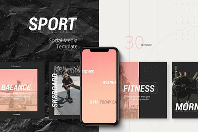 Sport Social Media Pack 3d animation branding graphic design logo motion graphics ui