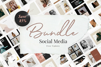 Instagram Social Media BUNDLE 3d animation branding graphic design logo