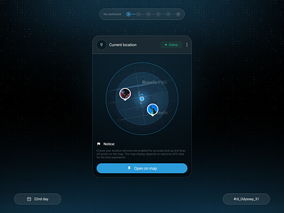 Location & Map Component 🚖📍 component design location map minimal online taxi product product design taxi ui ux