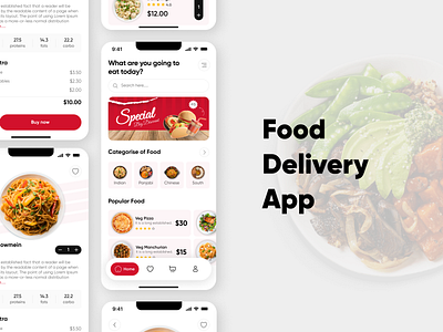 Exploring Food Delivery Apps 🍔🚴‍♂️ design ui uidesigner ux