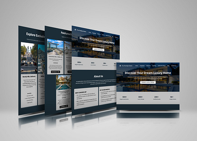 Luxury Real Estate Redefined: The Prestige Estate home buyers landing page design luxury homes luxury real estate premium properties property listings real estate agency real estate branding real estate landing page ui uiux design