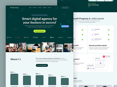 Arobix Agency Website Design Concept agency agency ui agency website b2b b2b website branding business company design agency digital agency digital marketing landing page marketing minimal design portfolio seo ui ux visual interface website