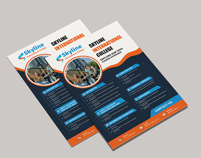 Skyline International College - Course Summary annual report brochure design business card catalog company profile design flyer design magazing design