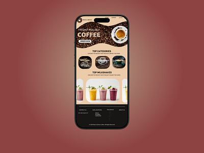 Coffee Shop App UI Design app design branding figma graphic design logo ui ui design ui ux web design