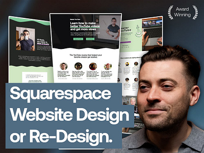 You will get Squarespace Website Design & Build or Re-Design css design html javascript squarespace web design