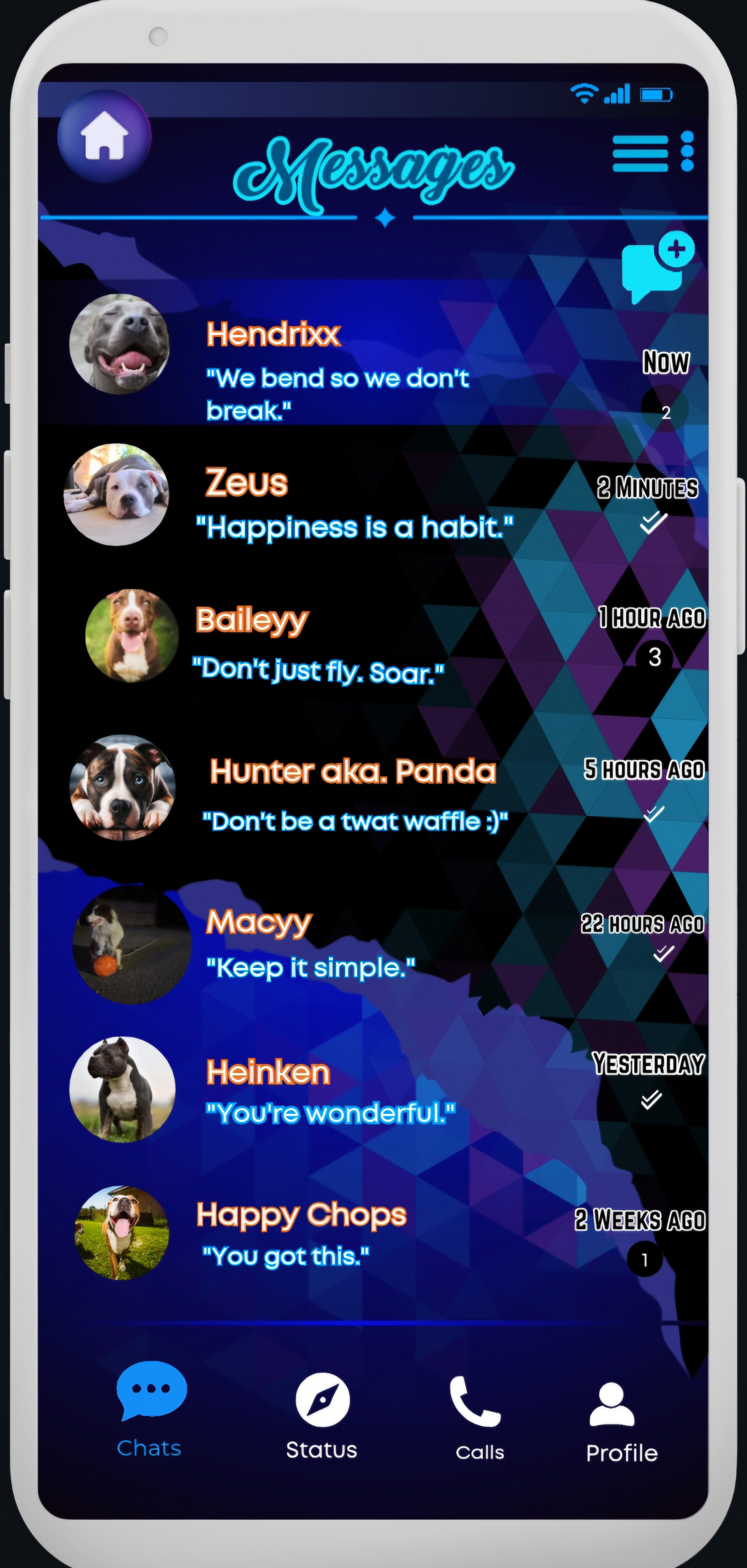 Example of Mobile App Design 