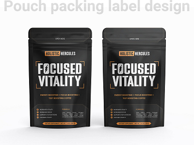 Pouch Packaging Label Design bean beverage box branding coffee custompackaging dark graphic design label design labelpackaging medicine packaging packaging design pouch pouch design pouch packaging design product product design product label