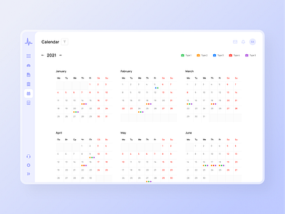 Calendar admin calendar calendar year chart dashboard design design system events figma figma community personal cabinet planning ui ui kit user account year