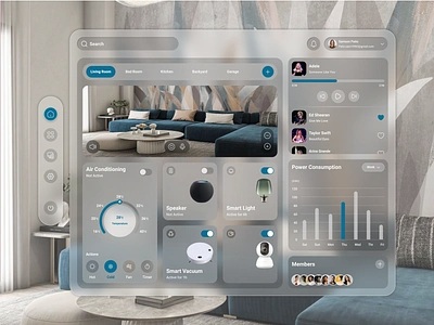 Smart Home (Vision Pro) graphic design smart home ui uiux ux vision pro