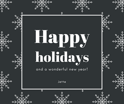 Happy Holidays Card - Social Media Graphics christmas christmas card graphic design holidays snowflake social media social media graphics winter