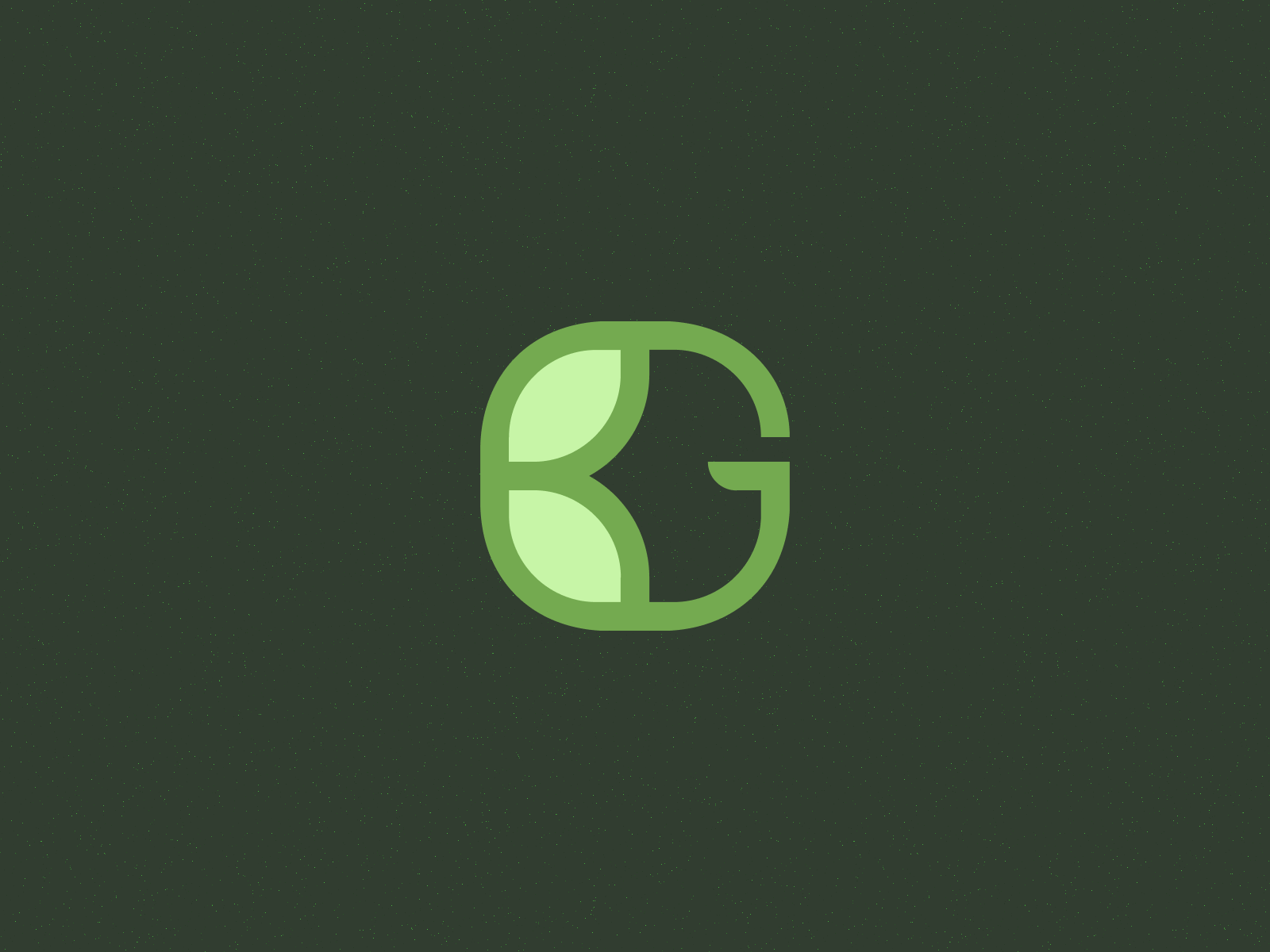 BG Monogram b bg branding g garden green identity leaf leaflet logo mark monogram nature sign smolkinvision symbol