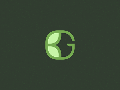 BG Monogram b bg branding g garden green identity leaf leaflet logo mark monogram nature sign smolkinvision symbol