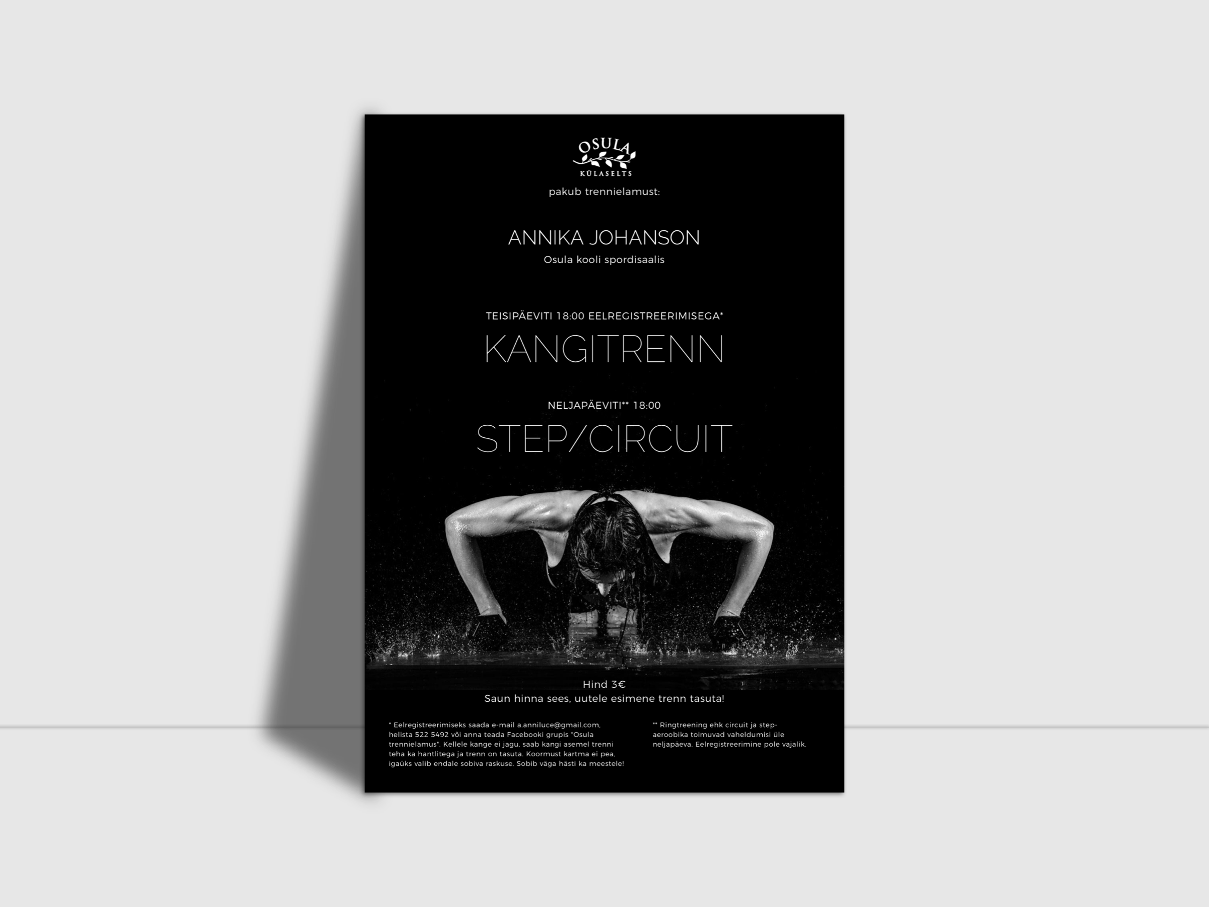 Poster For Workout Classes - Graphic Design fitness graphic design poster workout