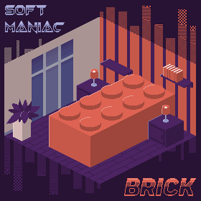 SofT MANiAC – Brick (single cover) isometric pixelart