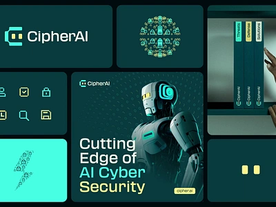 Cipher AI I Branding Case Study ai animation app branding business tool creative cyber security design interface logo mobile app security ui design web design