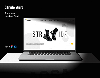 Shoe Website Landing Page UI Design landing page design landing page ui landing page ux product design shoe app design shoe webapp ui shoe website design shoe website ui show website landing page design ui ui design ux