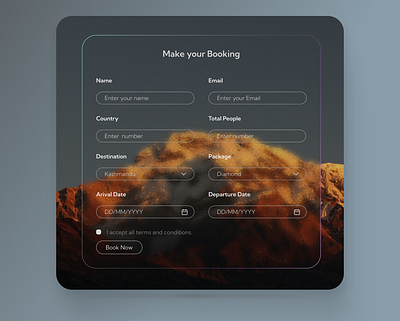 🌟 Booking Form UI 🌟 booking form clean design designdaily figma figma design modernui responsive design ui uiux userexperience ux design web design