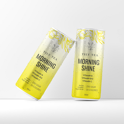 Herbal Tea Label design branding can label creative design drink label food packaging ginger tea graphic design herbal tea illustration label design logo minimal modern packaging design typography vector yellow