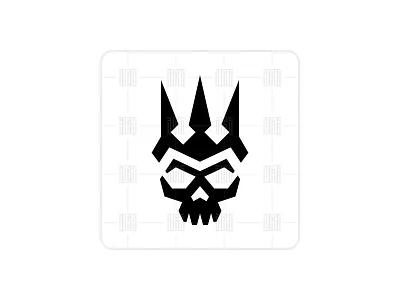 Crowned Skull Logo ( Logo Forsale ) design elegant logo logo design logodesign minimal minimalist logo modern skull skull crown skull head skull logo spooky