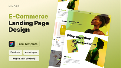 E Commerce landing page Design landing page