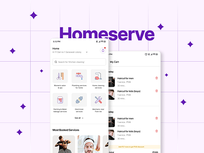 Homeserve - on-demand service app app design design home inspiration ondemand service ui uiux