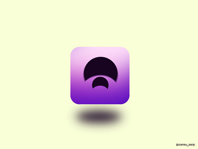 Launcher mobile app icon gradient graphic design launcher icon logo mobile procreate purple