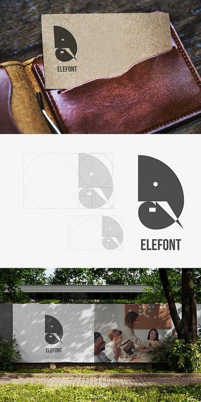 Logo Design "Elefont" branding design graphic design illustration logo typography vector