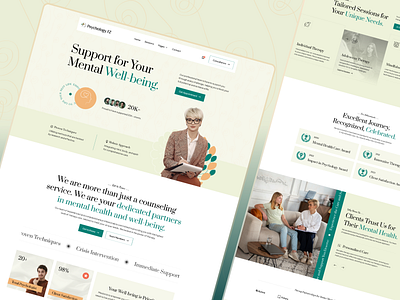 𝐏𝐬𝐲𝐜𝐡𝐨𝐥𝐨𝐠𝐲 𝐅𝐙 - Psychology & Counseling Website counseling webflow template e commerce figma flowzai landing page landing page design mental health website product design psychology website templates ui ui design ui ux design user experience user interface ux design web design webflow webflow template website design website templates
