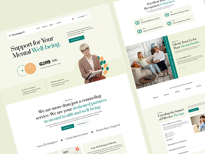 𝐏𝐬𝐲𝐜𝐡𝐨𝐥𝐨𝐠𝐲 𝐅𝐙 - Psychology & Counseling Website counseling webflow template e commerce figma flowzai landing page landing page design mental health website product design psychology website templates ui ui design ui ux design user experience user interface ux design web design webflow webflow template website design website templates