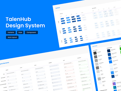 TalenHub Design System branding design system figma prototypes graphic design prototypes typography ui user centered design ux