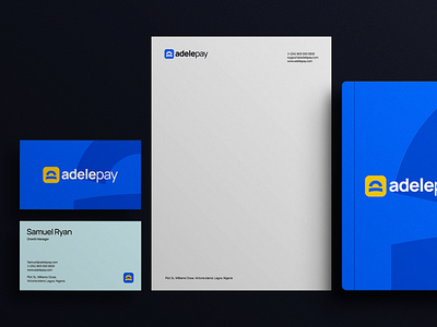 Stationery Design for Adelepay branding graphic design