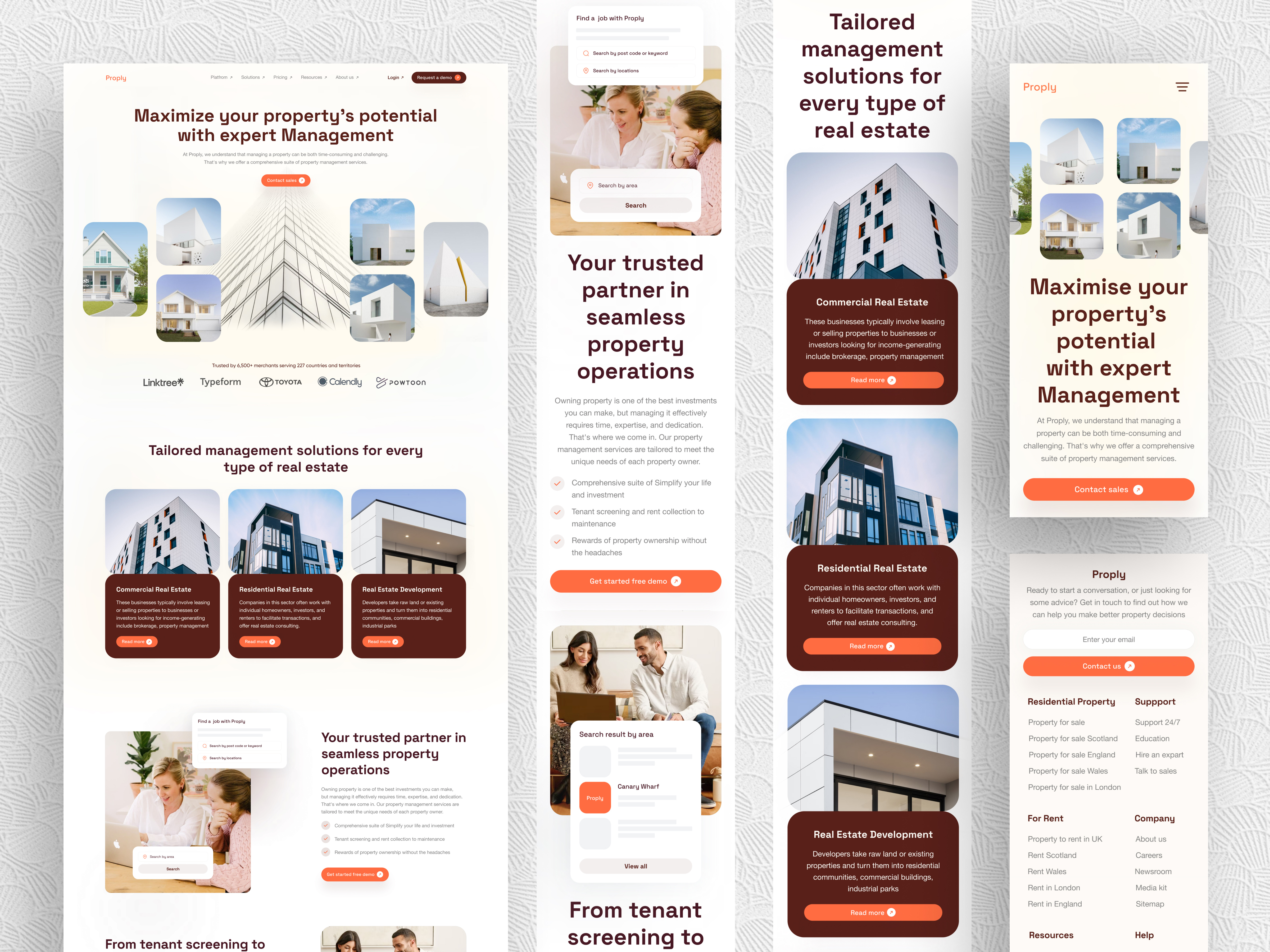 Example of Landing Page Design / Homepage Design