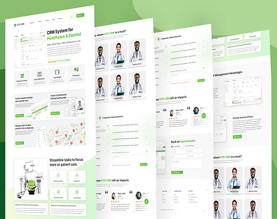 𝗖𝗥𝗠 𝗦𝗔𝗔𝗦 𝗔𝗴𝗲𝗻𝗰𝘆 Website UI UX 𝗳𝗼𝗿 Dentists. crm crm healthcare dashboard design dashboard ui ux dentist website doctor dashboard doctor website healthcare website landing page ui nafisa t disha nafisa tarannum disha saas saas landing page ui ux web design web ui website design website ui