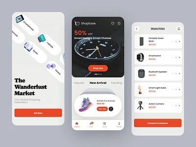 ShopEase - Ecommerce Mobile App add to cart app design design e commerce mobile app ecommerce ecommerce app ecommerce business ecommerce shop fashion app ios app mobile app mobile app design online shopping shop shopping app shopping cart ui ui design uiux ux