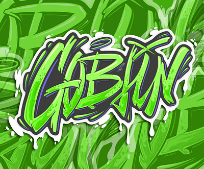 Goblin art goblin graffity graphic design lettering street art urban