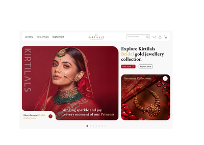 Jewellery Website Re-Design ui ui ux design visual design web design website deign