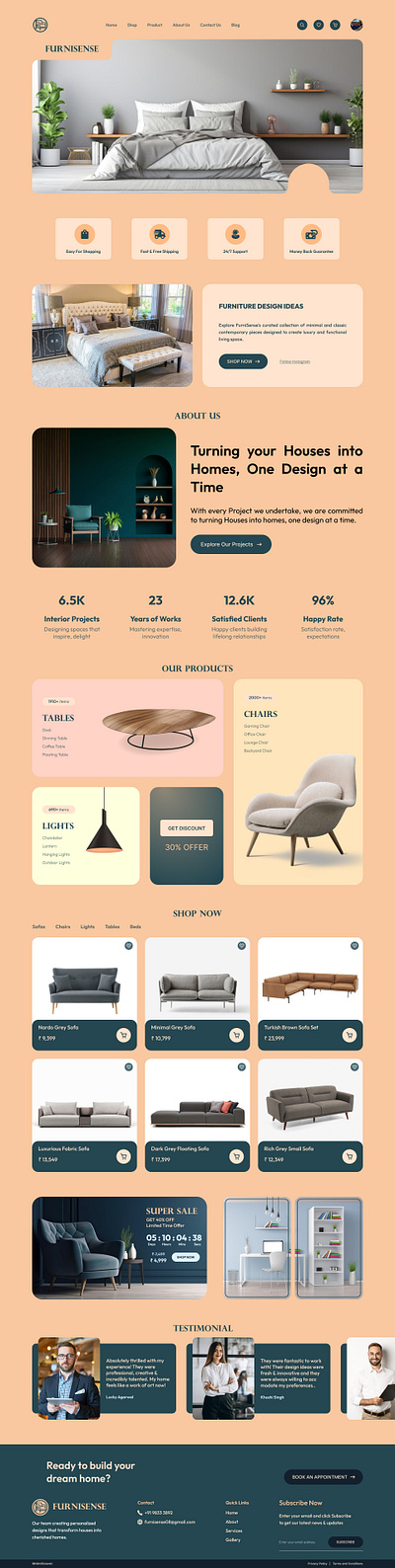 Furniture Web UI Design branding design figma furniture graphic design illustration ui uiux uiux design web ui web ui design website