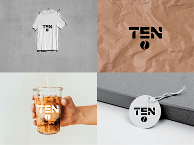 TEN 10 CAFFEE 2024 logo branding coffee brand graphic design logo logo trend