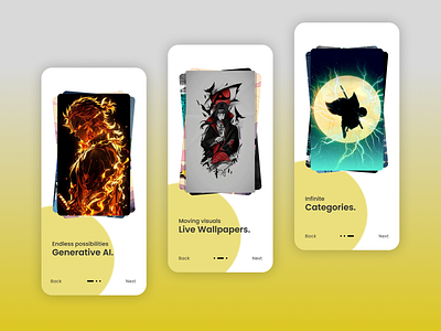 Wallpaper App animation app design design figma graphic design ui uiux web design