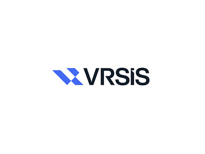 VRSİS Logo Design ahmet sabır blue logo design branding futuristic logo design it company logo design letter r logo letter v logo letter vr logo logo logo design sharp logo design visual identity