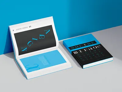 Solide Mirage Typeface book book design school project typography