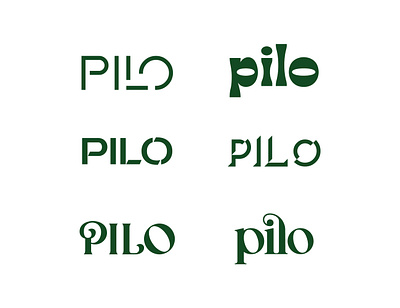 PILO - Nicotine Pouches Wordmark Concepts logo nicotine nicotine pouches pillow pilo wordmark wordmark logo wordmarks