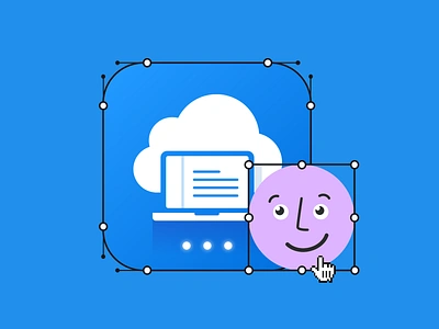 Cloud Office Application-Icon appicon avatar fun graphic design icon illustration